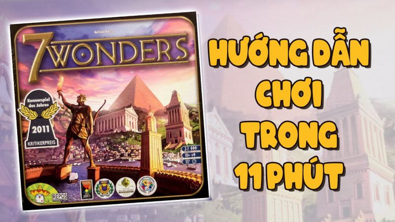 Cách chơi 7 Wonders khám phá văn hóa - quân sự của họ